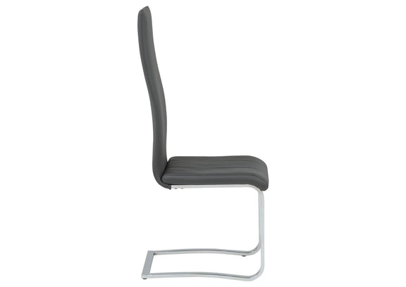 100515GRY Montclair Upholstered Dining Side Chair Grey (Set of 4)