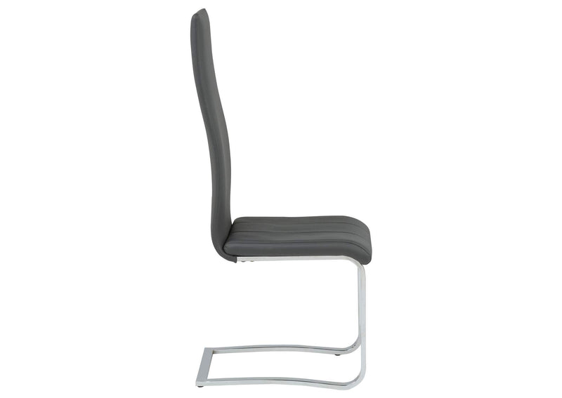 100515GRY Montclair Upholstered Dining Side Chair Grey (Set of 4)