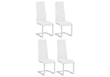 100515WHT Montclair Upholstered Dining Side Chair White (Set of 4)