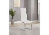 100515WHT Montclair Upholstered Dining Side Chair White (Set of 4)
