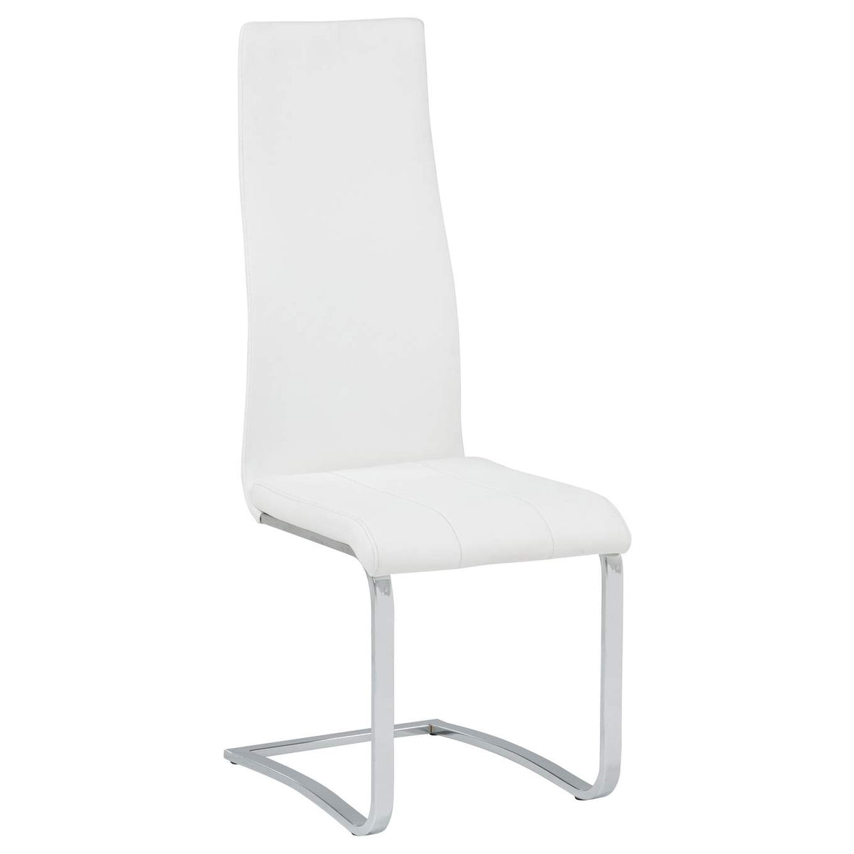 100515WHT Montclair Upholstered Dining Side Chair White (Set of 4)