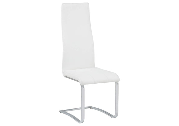 100515WHT Montclair Upholstered Dining Side Chair White (Set of 4)