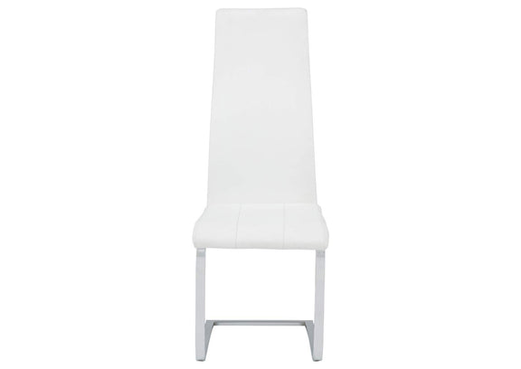 100515WHT Montclair Upholstered Dining Side Chair White (Set of 4)