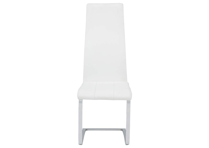 100515WHT Montclair Upholstered Dining Side Chair White (Set of 4)