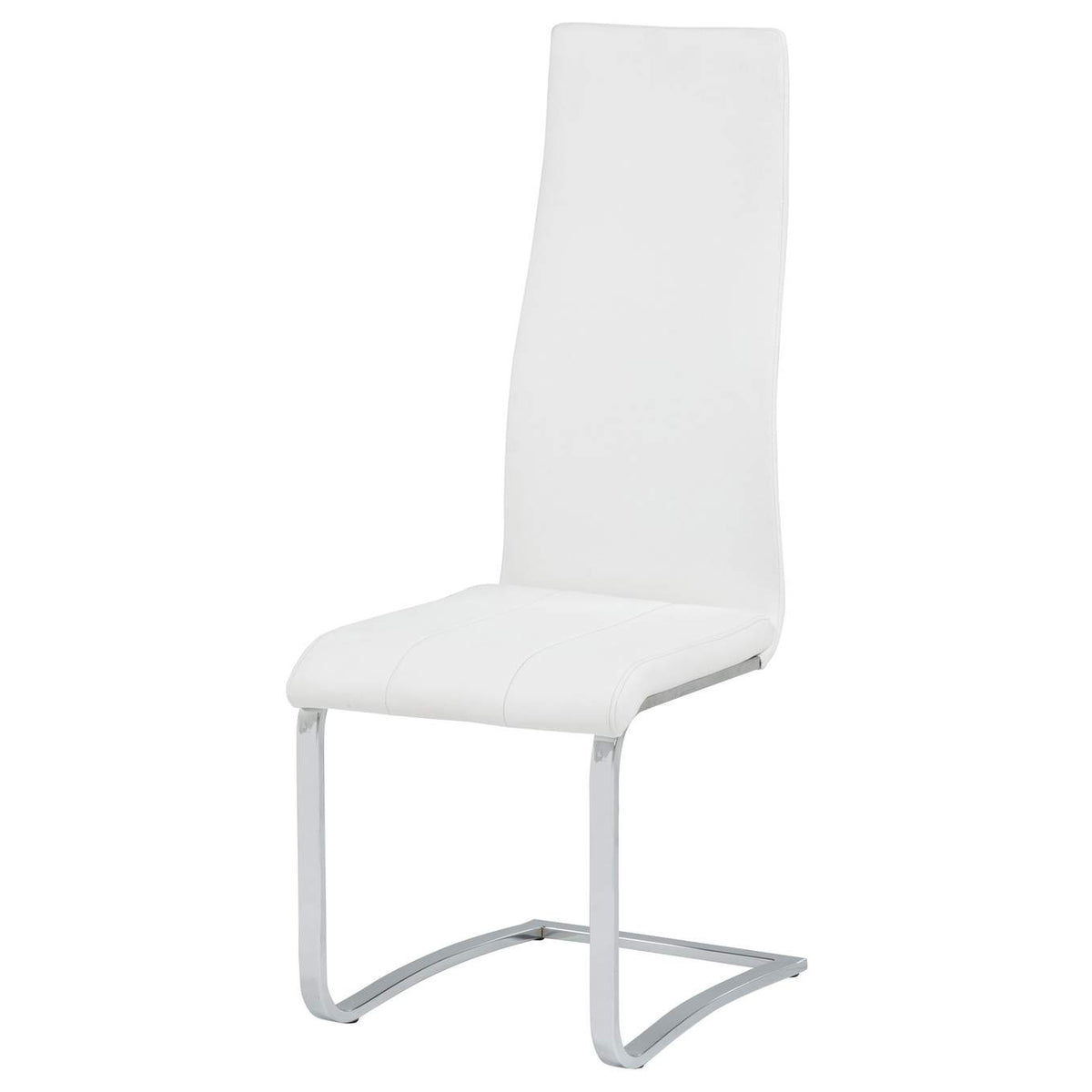 100515WHT Montclair Upholstered Dining Side Chair White (Set of 4)