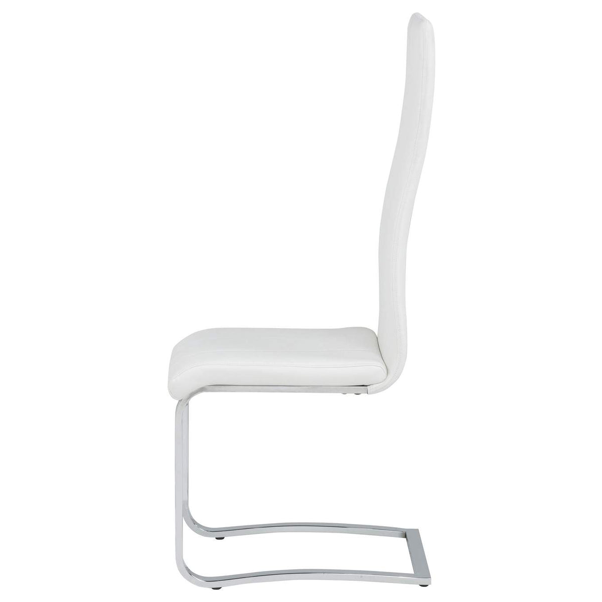 100515WHT Montclair Upholstered Dining Side Chair White (Set of 4)
