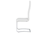 100515WHT Montclair Upholstered Dining Side Chair White (Set of 4)