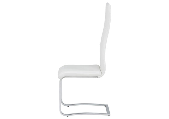 100515WHT Montclair Upholstered Dining Side Chair White (Set of 4)