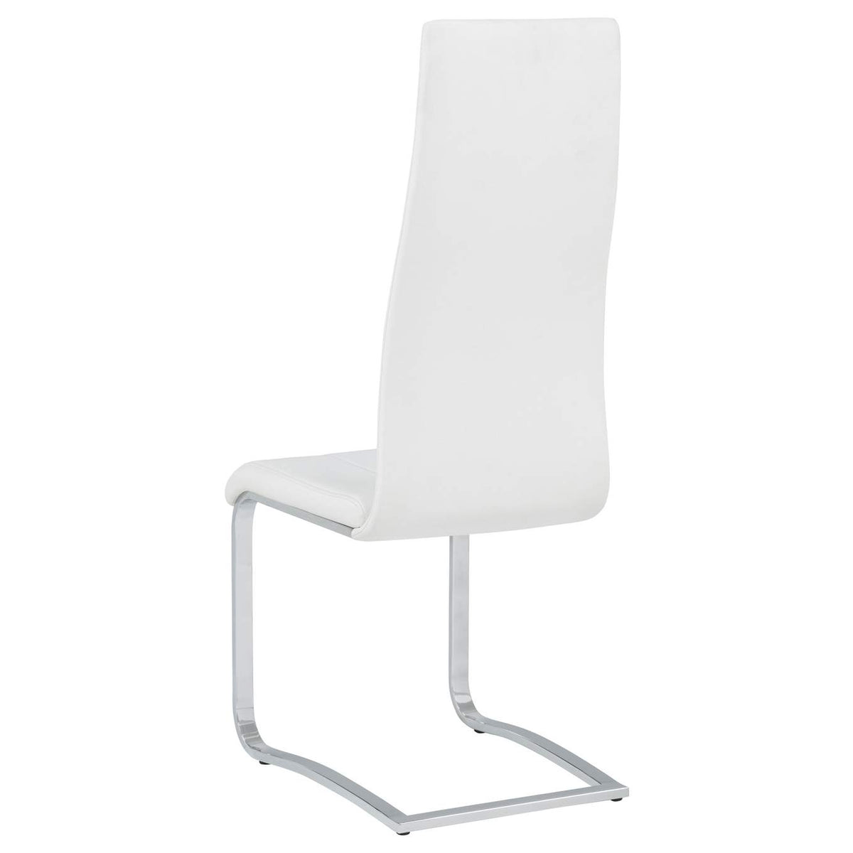 100515WHT Montclair Upholstered Dining Side Chair White (Set of 4)