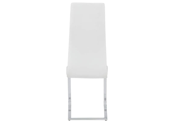 100515WHT Montclair Upholstered Dining Side Chair White (Set of 4)