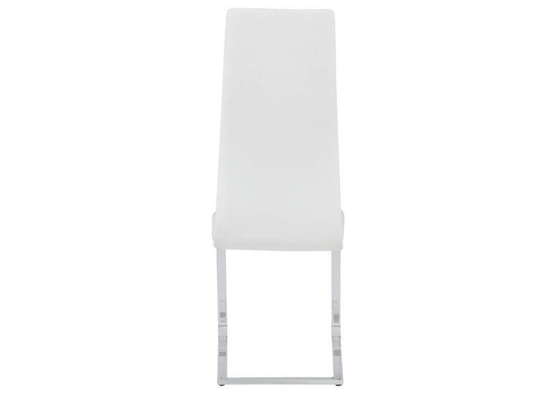 100515WHT Montclair Upholstered Dining Side Chair White (Set of 4)