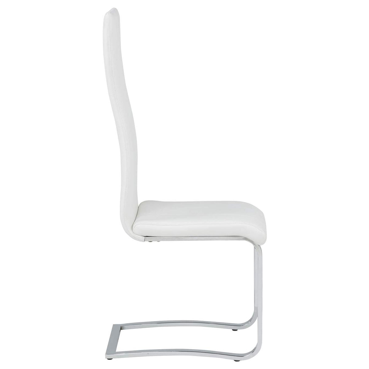 100515WHT Montclair Upholstered Dining Side Chair White (Set of 4)