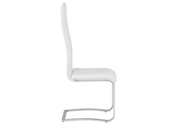 100515WHT Montclair Upholstered Dining Side Chair White (Set of 4)