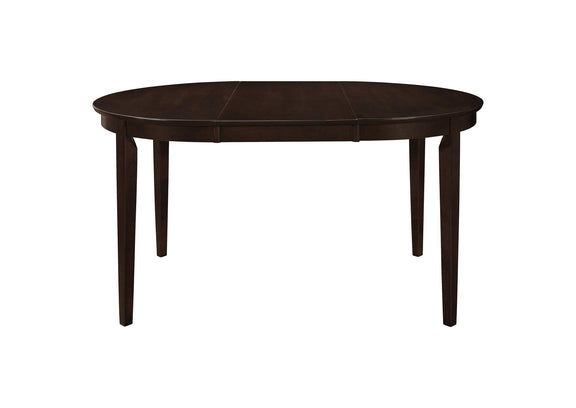 100770-S5A Gabriel 5-piece Extension Leaf Dining Table Set Cappuccino
