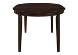 100770-S5A Gabriel 5-piece Extension Leaf Dining Table Set Cappuccino