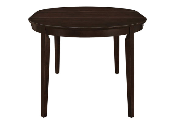 100770-S5A Gabriel 5-piece Extension Leaf Dining Table Set Cappuccino