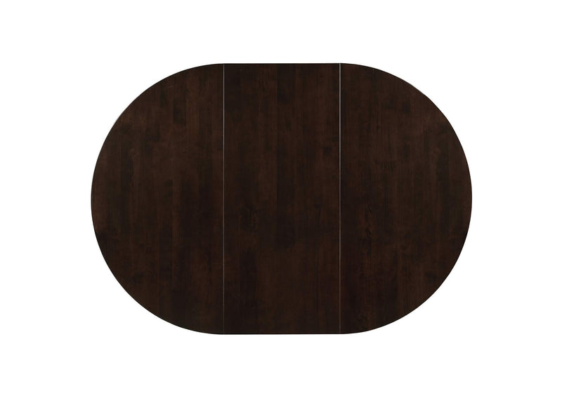 100770-S5A Gabriel 5-piece Extension Leaf Dining Table Set Cappuccino