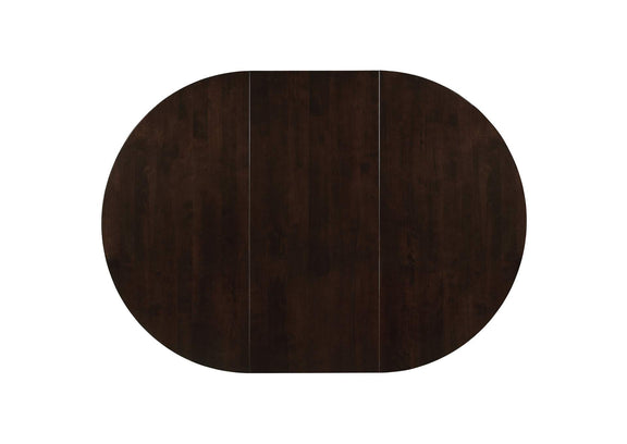 100770-S5 Gabriel 5-piece Extension Leaf Dining Table Set Cappuccino
