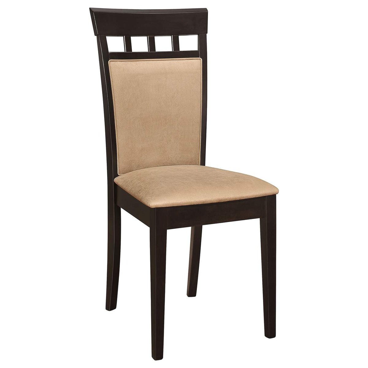 100770-S7A Gabriel 7-piece Extension Leaf Dining Table Set Cappuccino