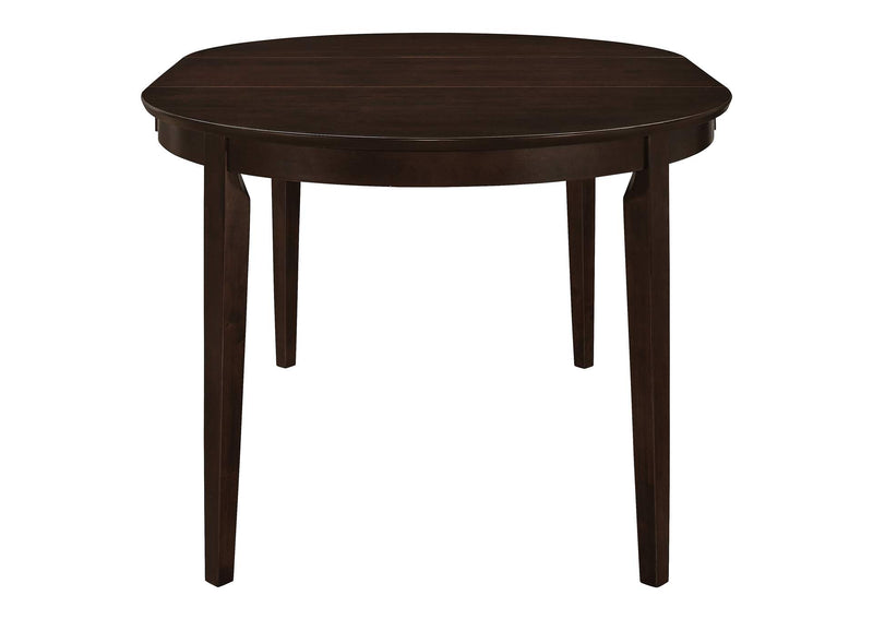 100770-S7 Gabriel 7-piece Extension Leaf Dining Table Set Cappuccino