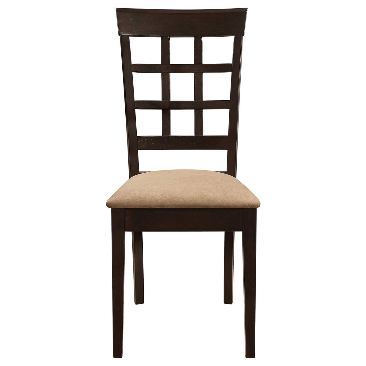 100770-S7 Gabriel 7-piece Extension Leaf Dining Table Set Cappuccino
