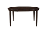 100770 Gabriel Oval 60-inch Extension Leaf Dining Table Cappuccino