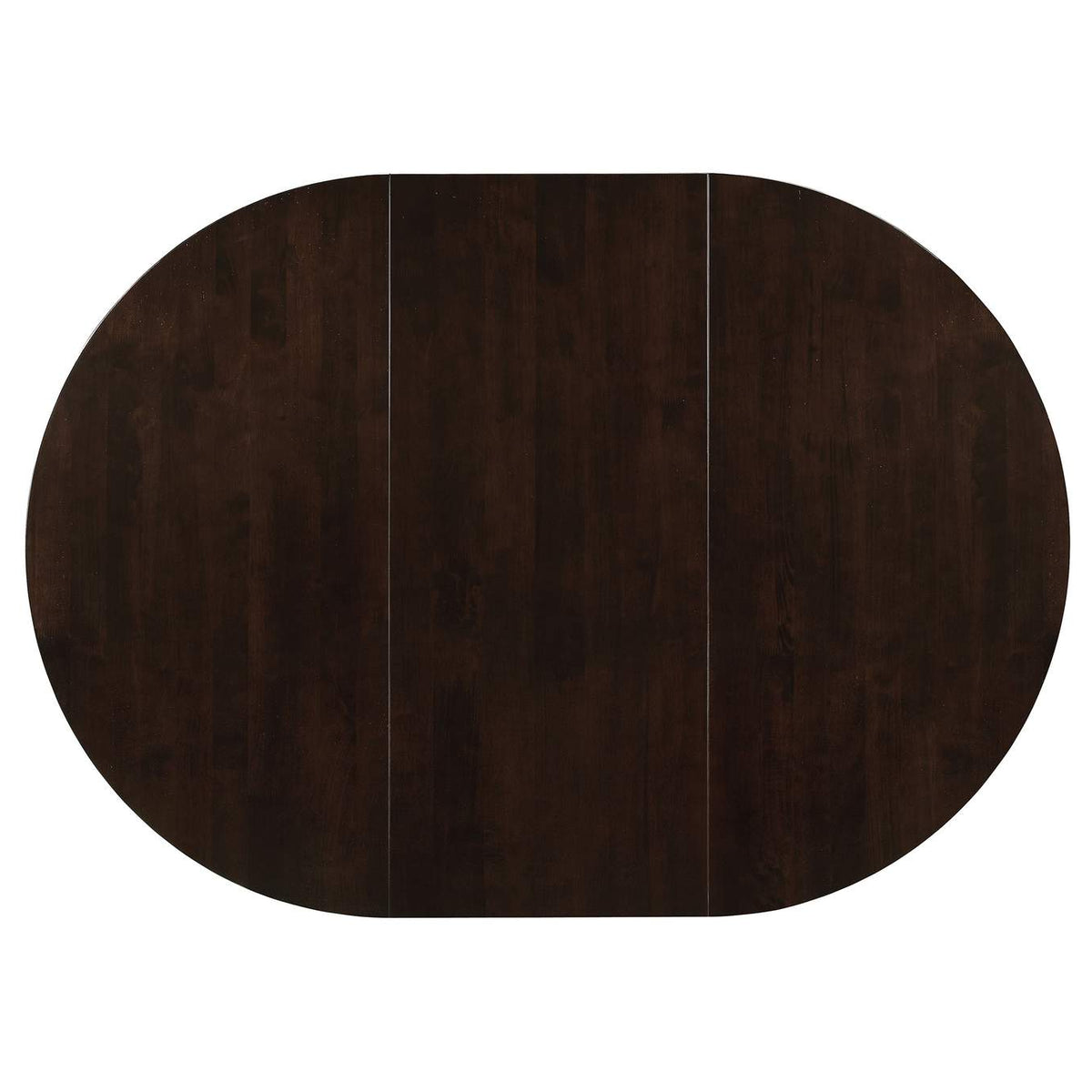 100770 Gabriel Oval 60-inch Extension Leaf Dining Table Cappuccino