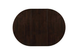100770 Gabriel Oval 60-inch Extension Leaf Dining Table Cappuccino