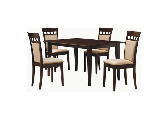 100771-S5A Gabriel 5-piece Rectangular 59-inch Dining Set Cappuccino