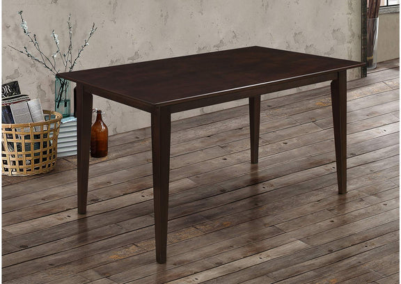 100771 Gabriel Rectangular 59-inch Wood Dining Table Cappuccino