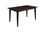 100771 Gabriel Rectangular 59-inch Wood Dining Table Cappuccino