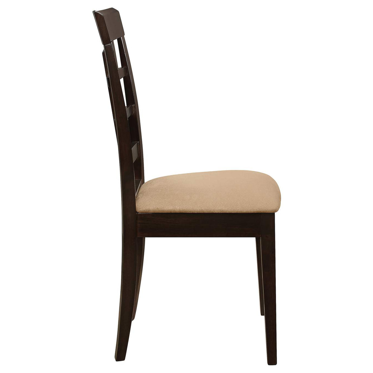 100772 Gabriel Lattice Back Dining Side Chair Cappuccino (Set of 2)