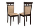 100773 Gabriel Closed Back Dining Side Chair Cappuccino (Set of 2)