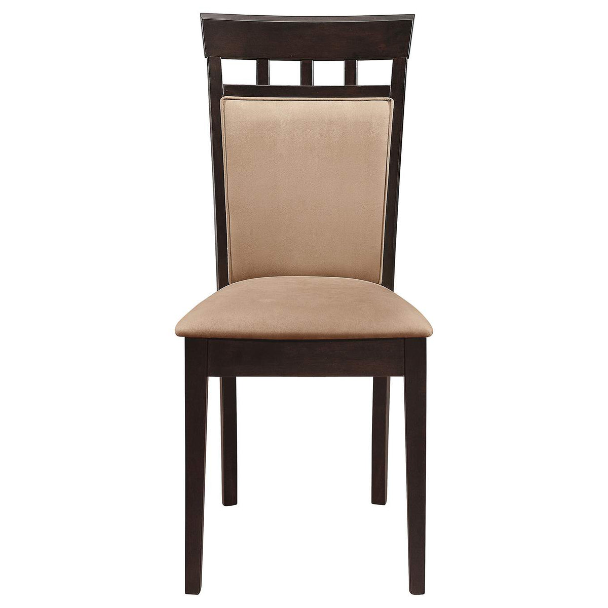 100773 Gabriel Closed Back Dining Side Chair Cappuccino (Set of 2)
