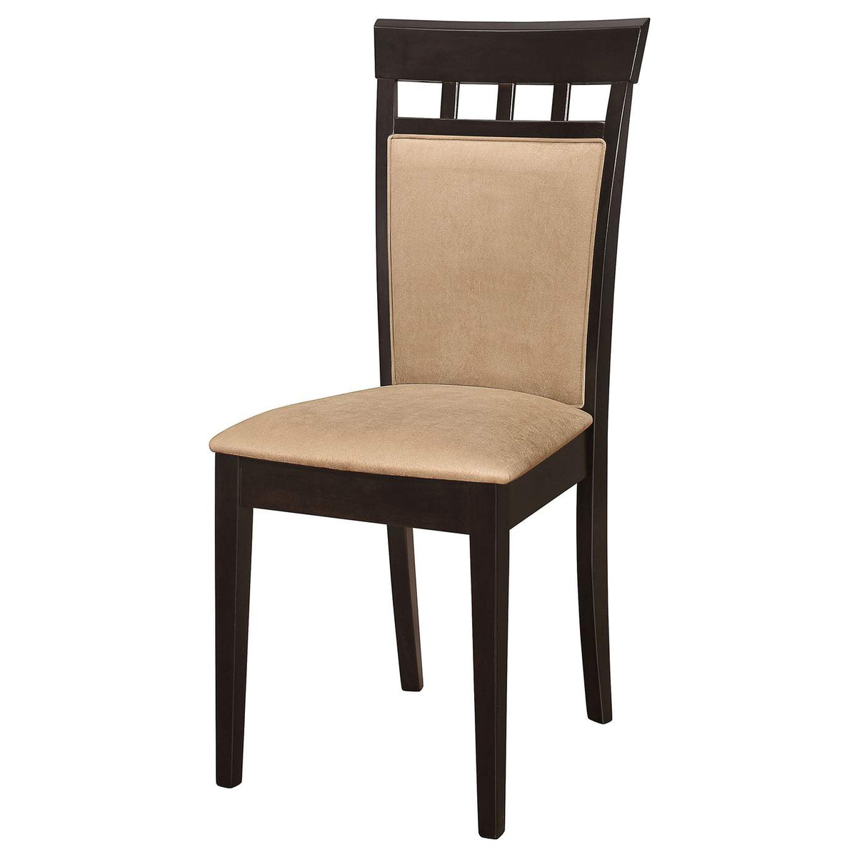100773 Gabriel Closed Back Dining Side Chair Cappuccino (Set of 2)