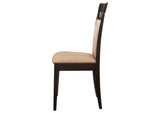 100773 Gabriel Closed Back Dining Side Chair Cappuccino (Set of 2)