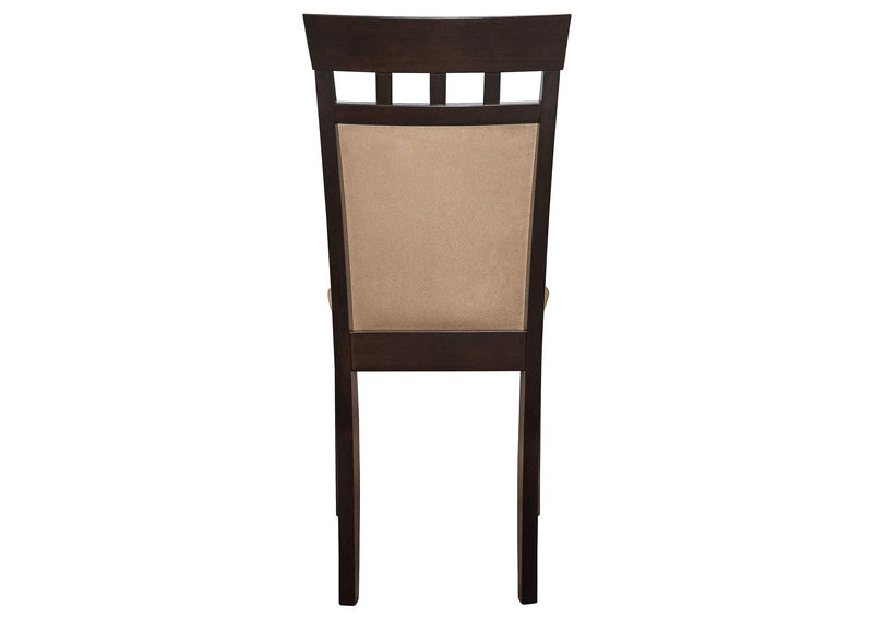 100773 Gabriel Closed Back Dining Side Chair Cappuccino (Set of 2)