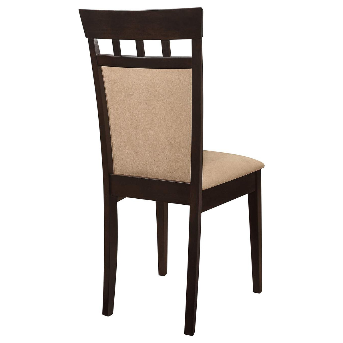 100773 Gabriel Closed Back Dining Side Chair Cappuccino (Set of 2)