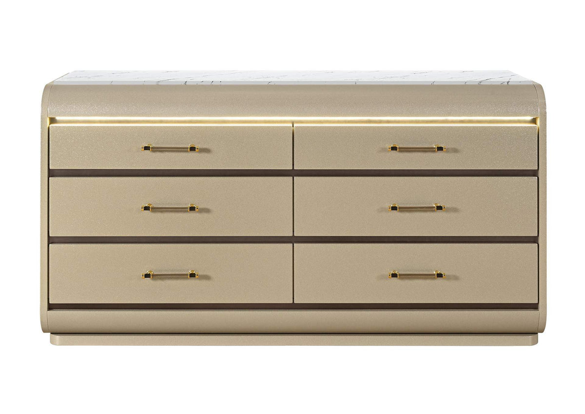GENESIS-GOLD-DR_W_LED GENESIS GOLD DRESSER WITH LED