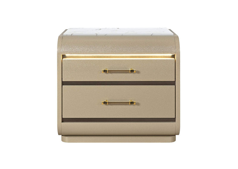GENESIS-GOLD-NS_W_LED GENESIS GOLD NIGHTSTAND WITH LED