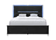 LANDO-BLACK-KB LANDO BLACK KING BED WITH CONTINUOUS LED