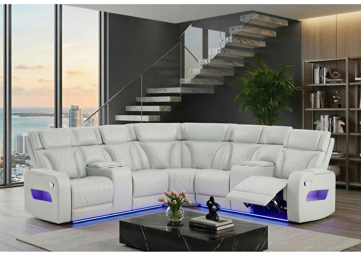 U8611-BLANCHE_SIL-SECTIONAL_W_LED U8611 BLANCHE SILVER SECTIONAL WITH LED