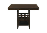 100958-S5 Jaden 5-piece Square Counter Height Dining Set Espresso
