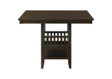 100958-S5 Jaden 5-piece Square Counter Height Dining Set Espresso