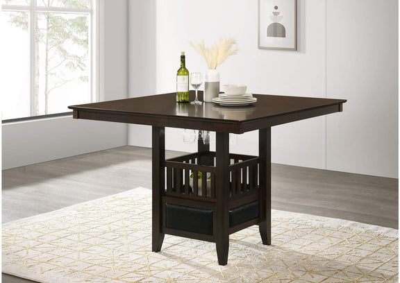 100958 Jaden Square 47-inch Counter Height Dining Table Espresso
