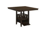 100958 Jaden Square 47-inch Counter Height Dining Table Espresso