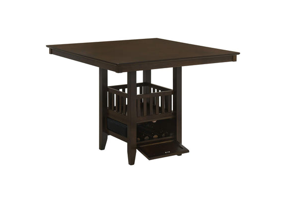 100958 Jaden Square 47-inch Counter Height Dining Table Espresso
