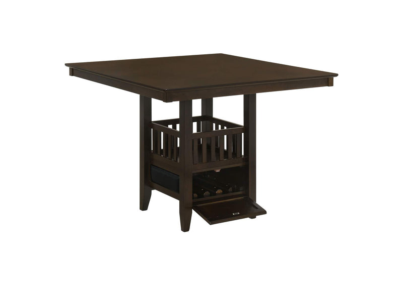 100958 Jaden Square 47-inch Counter Height Dining Table Espresso