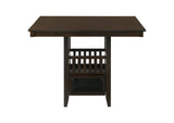 100958 Jaden Square 47-inch Counter Height Dining Table Espresso