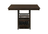 100958 Jaden Square 47-inch Counter Height Dining Table Espresso
